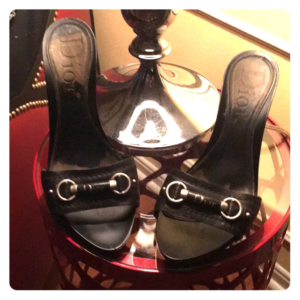 Dior black high heels
